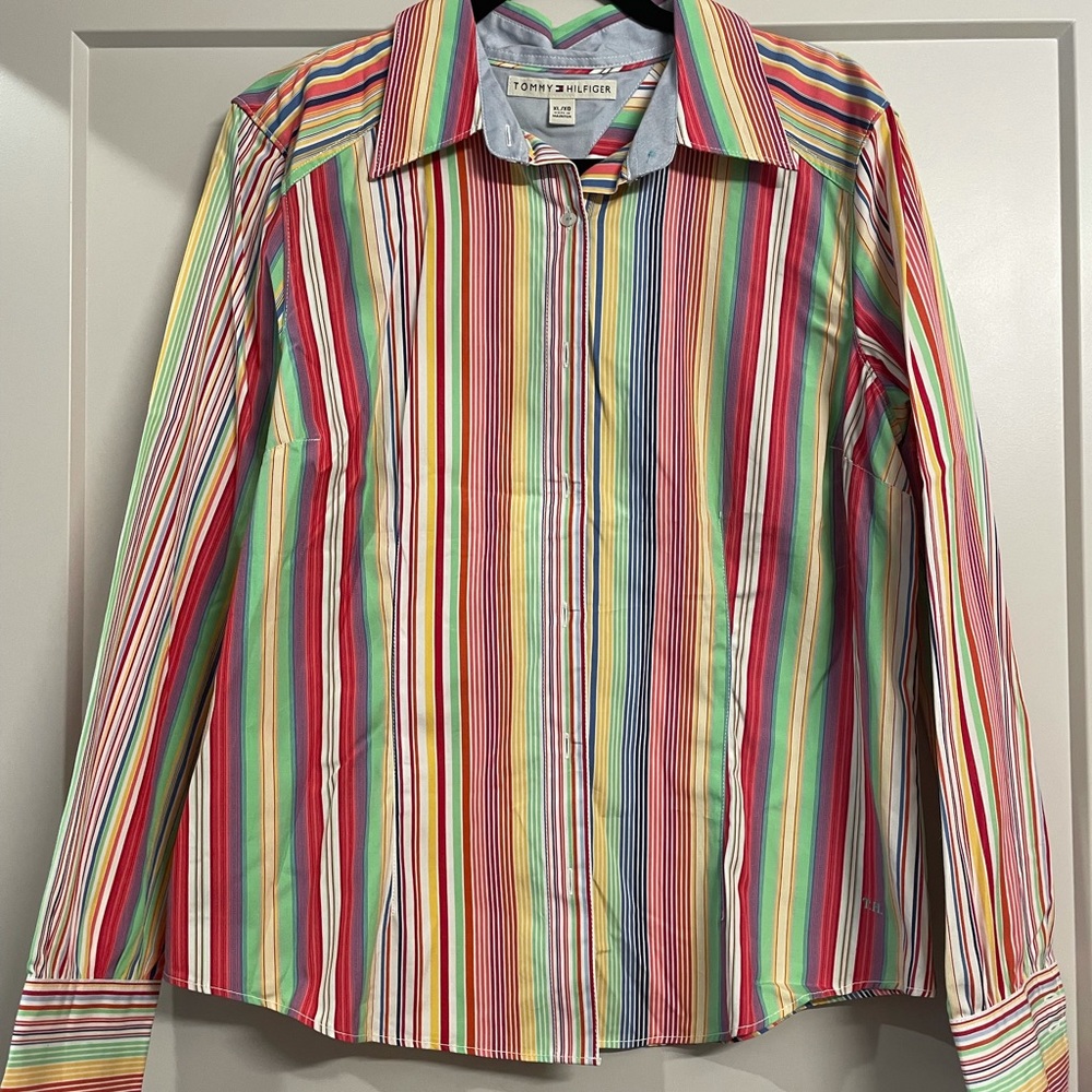 NWOT Tommy Hilfiger Button Up Dress Shirt XL